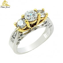 Gümüş Zirkon Taşlı Yüzük